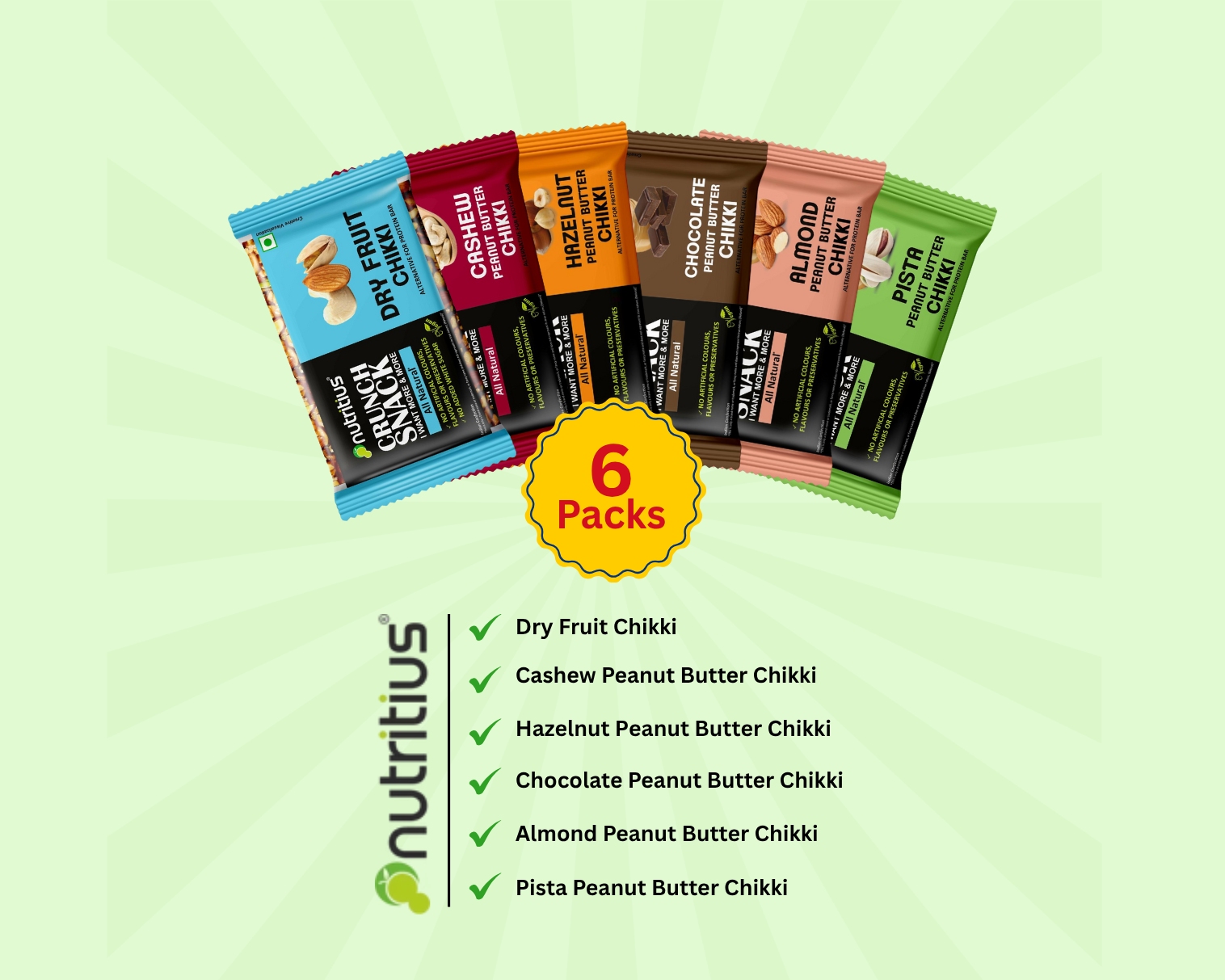 Nutritius Family Combo Chikki  6 Pack