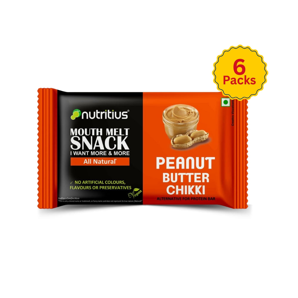 Peanut Butter Chikki, 125 gm X 6 pack