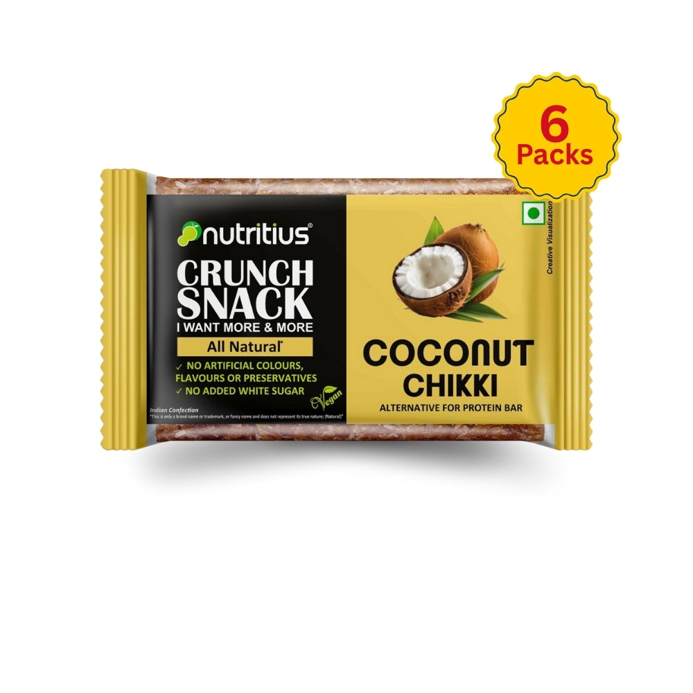 Coconut Chikki, 100 gm X 6 pack