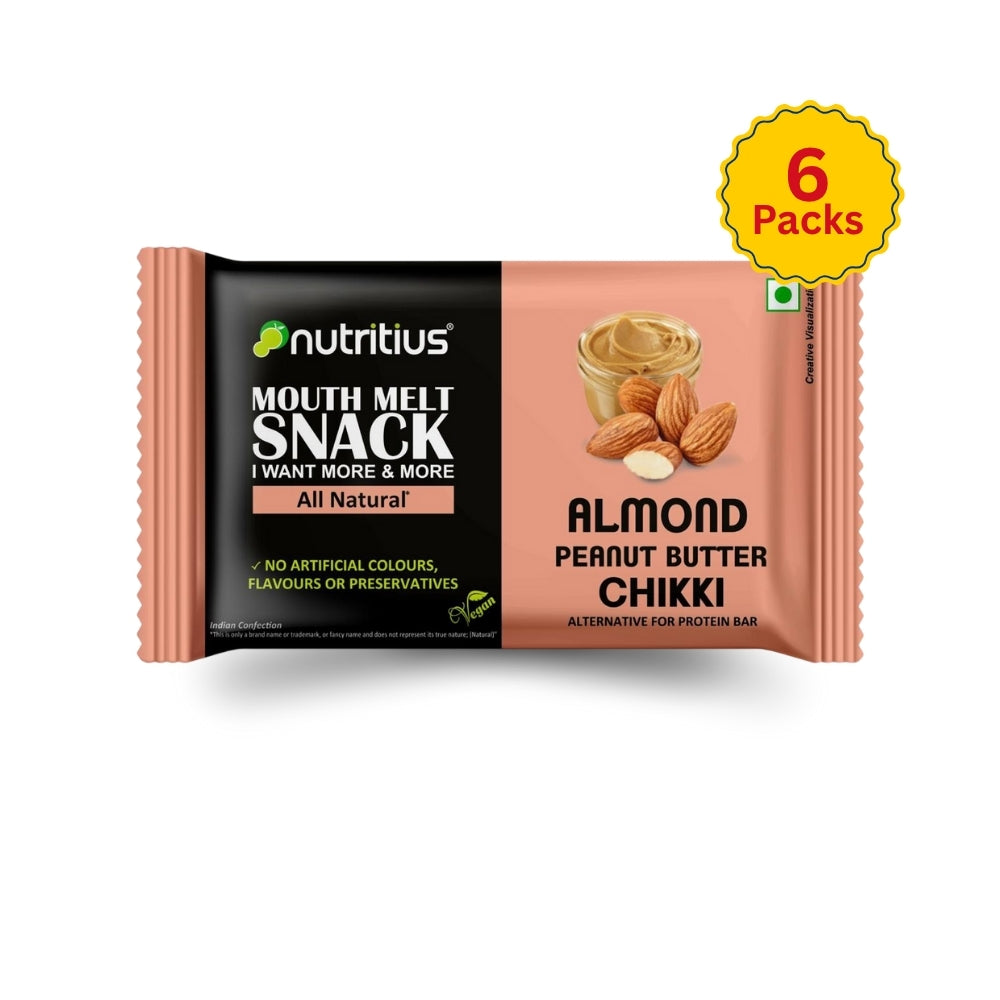 Almond Butter Chikki, 125 gm X 6 pack