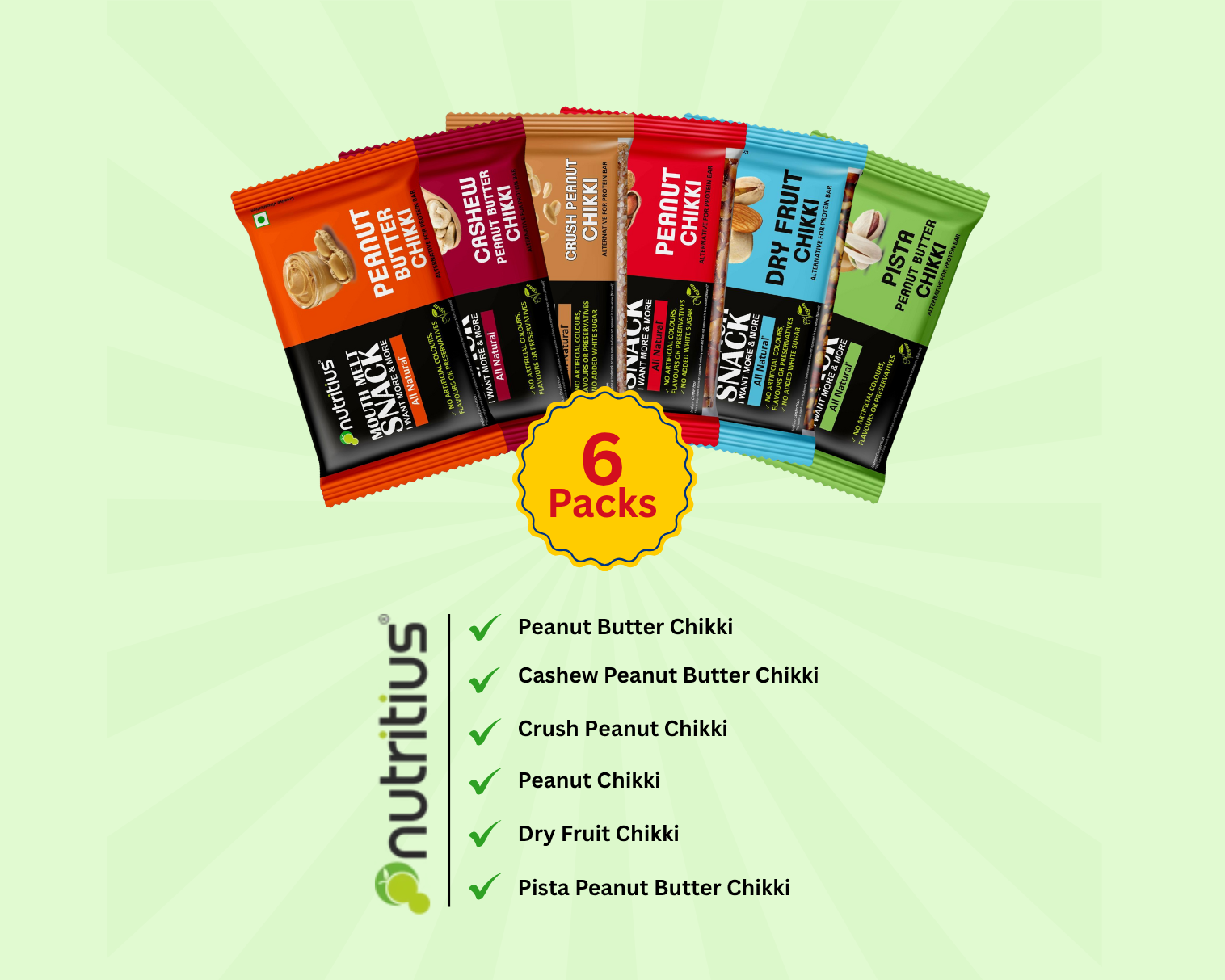 Nutritius Family Combo Chikki  6 Pack