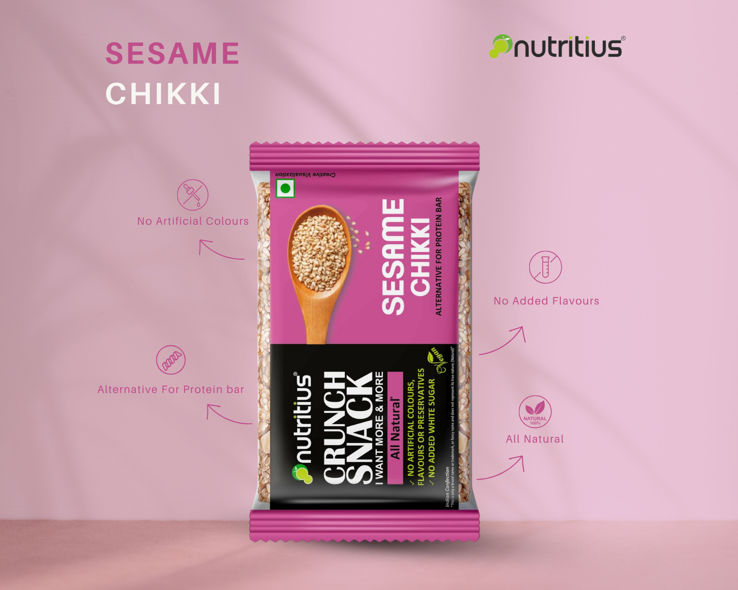 Nestle - chicchi Sesame Crunch Chikki, 100 gm X 6 pack – Nutritius